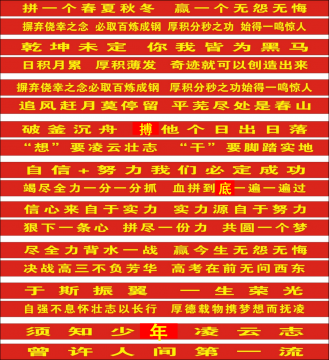 <b>释放心声，励志壮行——株洲市十三中高三学部举行献礼国庆励志横幅评比活动</b>